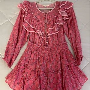 LoveShackFancy Luca Ruffled Dress